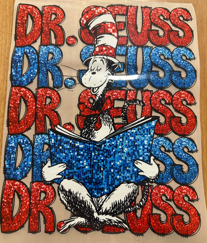 Dr Seuss faux sequin