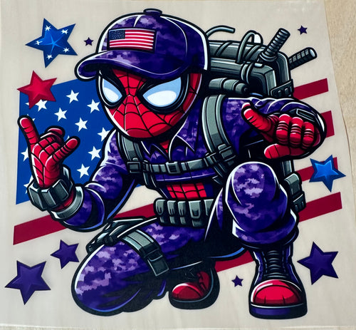 Military Kid spider man