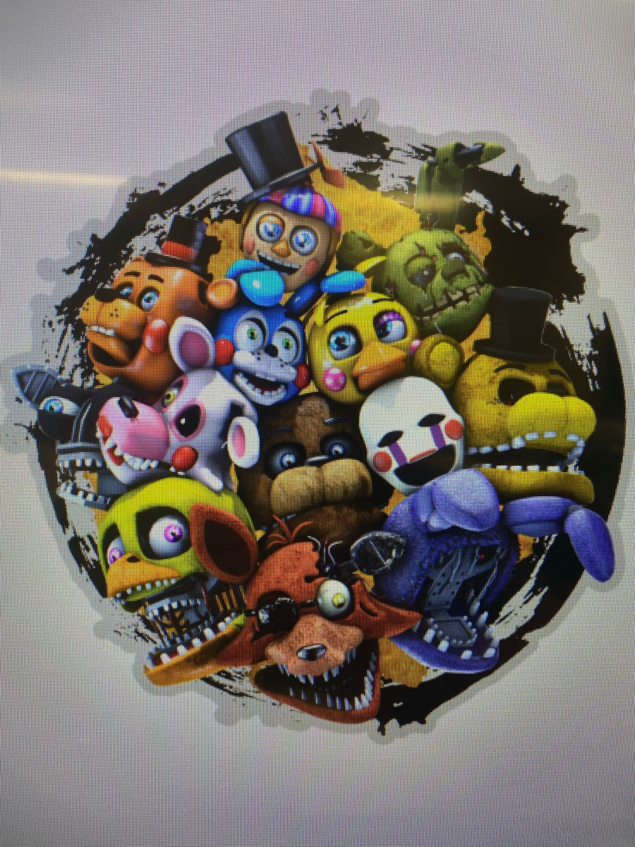 Five Nights at Freddy's (FNAF) Cupcake Topper and wrapper - FNAF