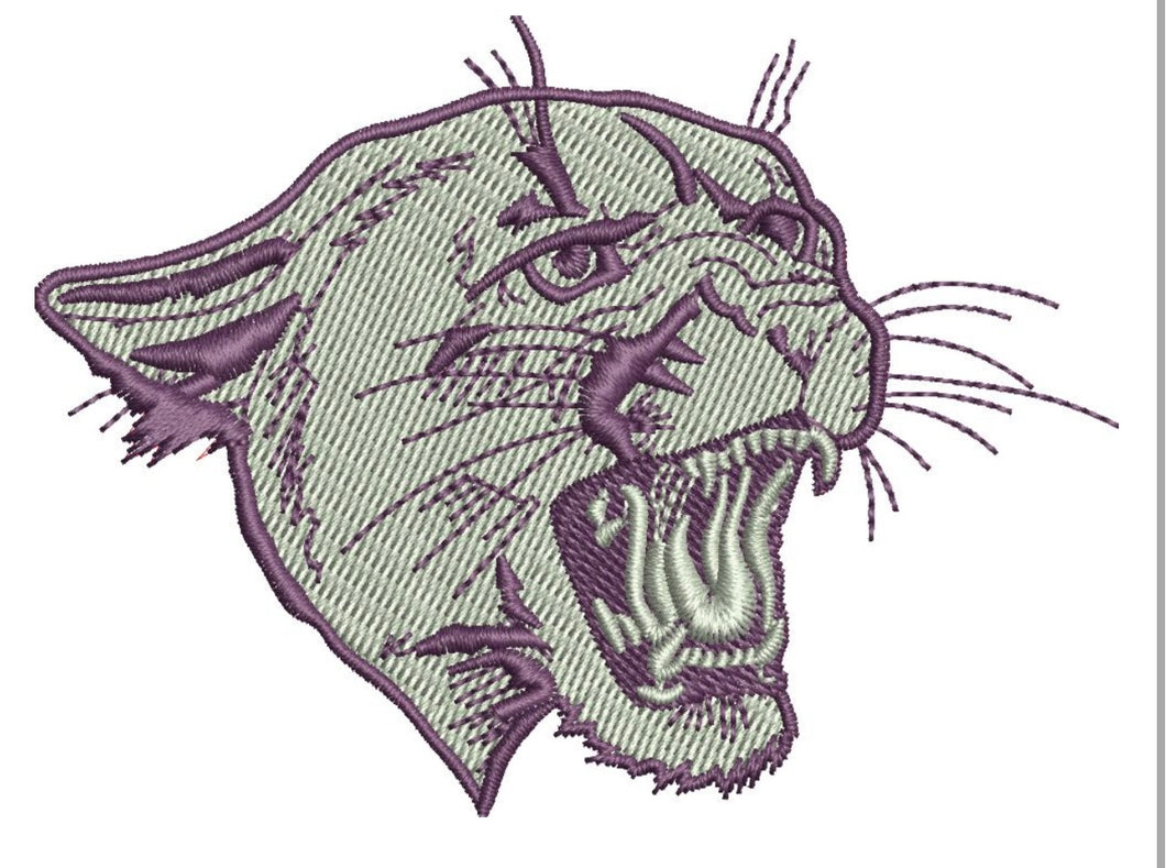 Old School Panther Embroider Logo