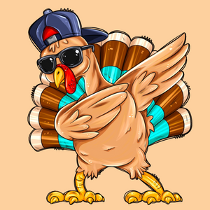 Dabbing turkey