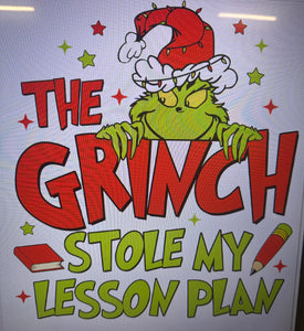 Grinch stole my lesson plans