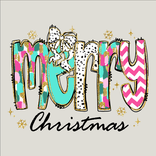 Merry Christmas dalmatian spots