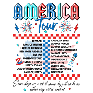 Retro America Tour Back logo