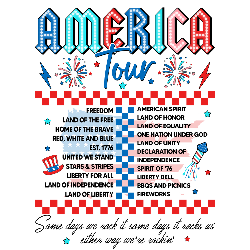 Retro America Tour Back logo