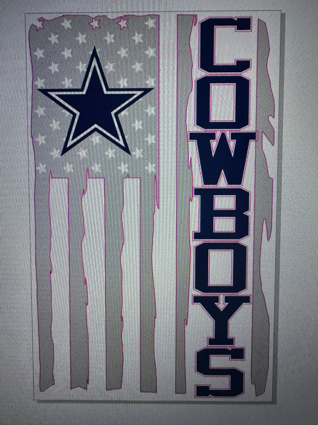 Cowboys USA flag