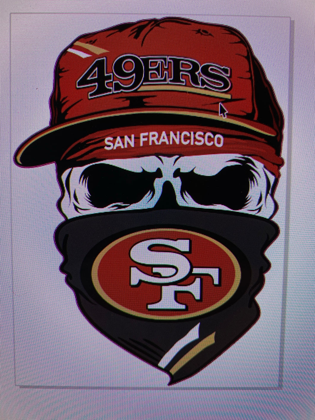 49ers Skull Cap