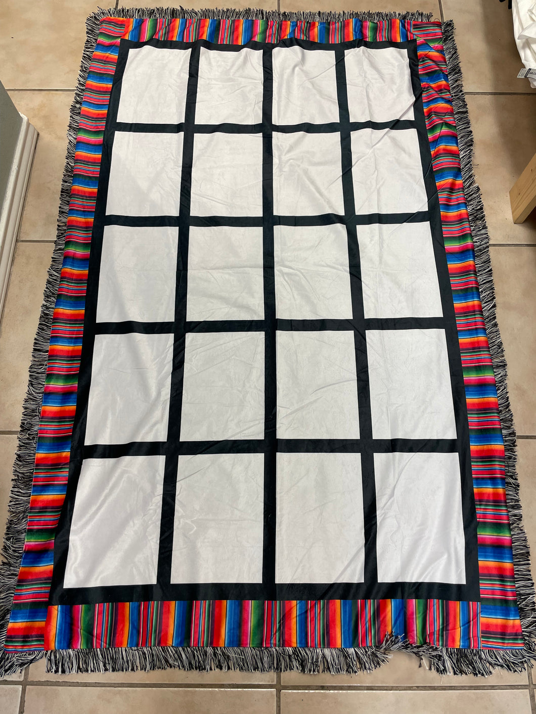 20 panel sublimation blanket(Serape)